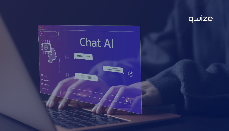 Chatbot metálico realizando atendimento ao cliente com tecnologia holográfica em um ambiente corporativo, representando eficiência em atendimento.